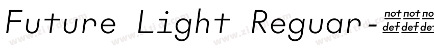 Future Light Reguar字体转换